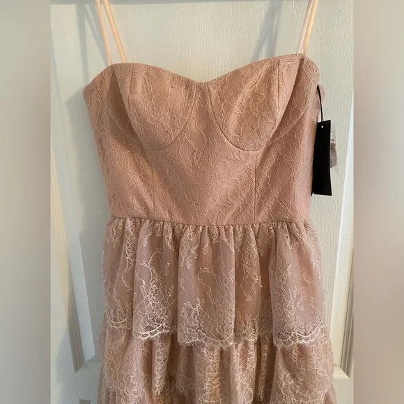 BCBG Lace Corset Mini Prom Dress | NWT - Picture 2 of 12